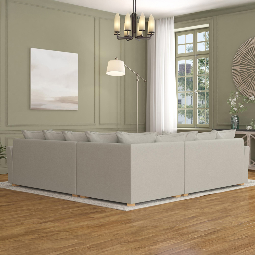 Wendleberry 4 Seater Venice Mink Scatter Back Corner Sofa Image 6