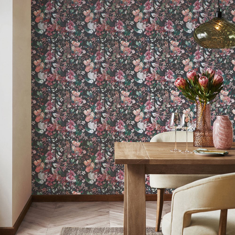 Next Rustic Romantic Floral Multicolour Wallpaper Image 3