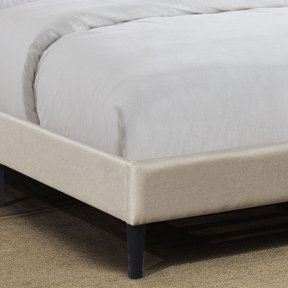 Brooklyn Double Stone Buttoned Headboard Bed Frame Image 3