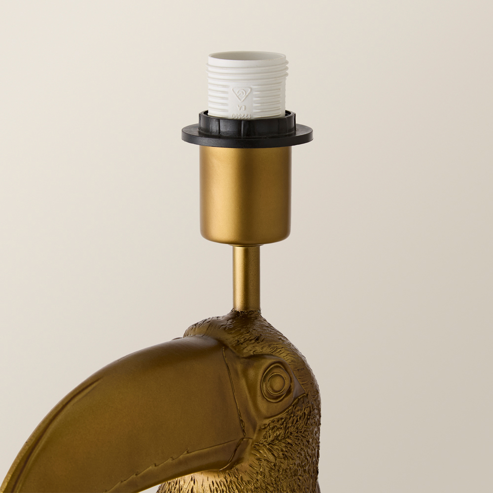 ValueLights Tuki Toucan Brushed Bronze Table Lamp Base Image 3