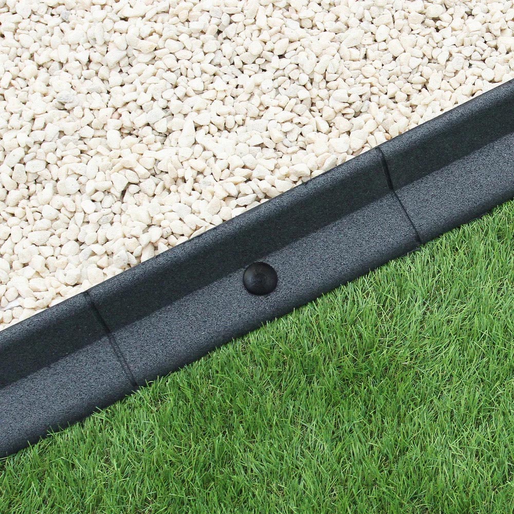 MonsterShop Grey 4ft 10 Pack Flexible Lawn Edging Image 4