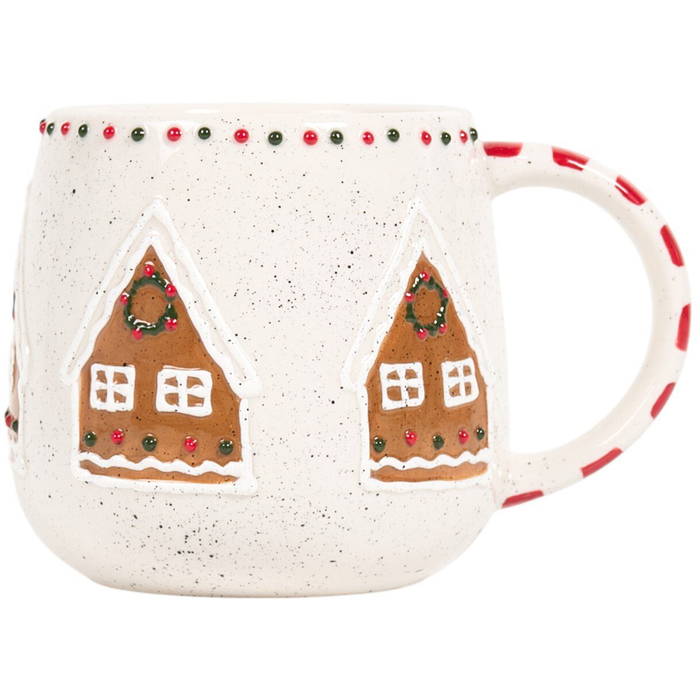 Festive Stone Gingerbread Mug Neutral Image 3