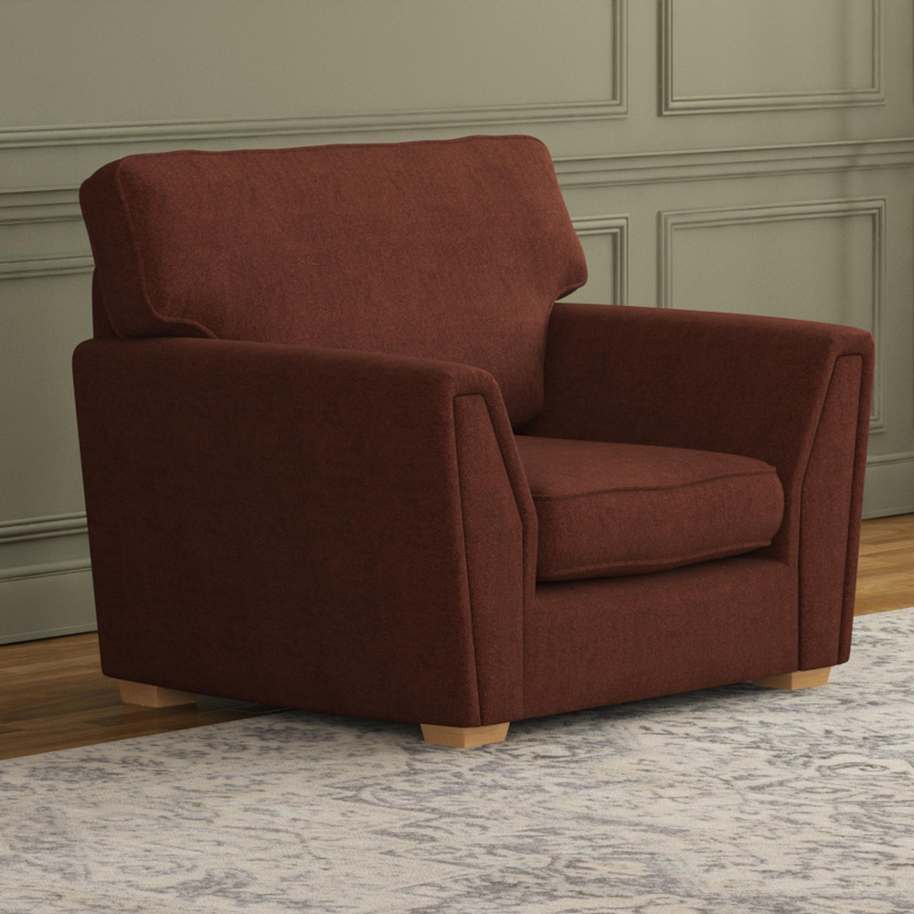 Wendleberry Venice Brick Fixed Back Armchair Image 5