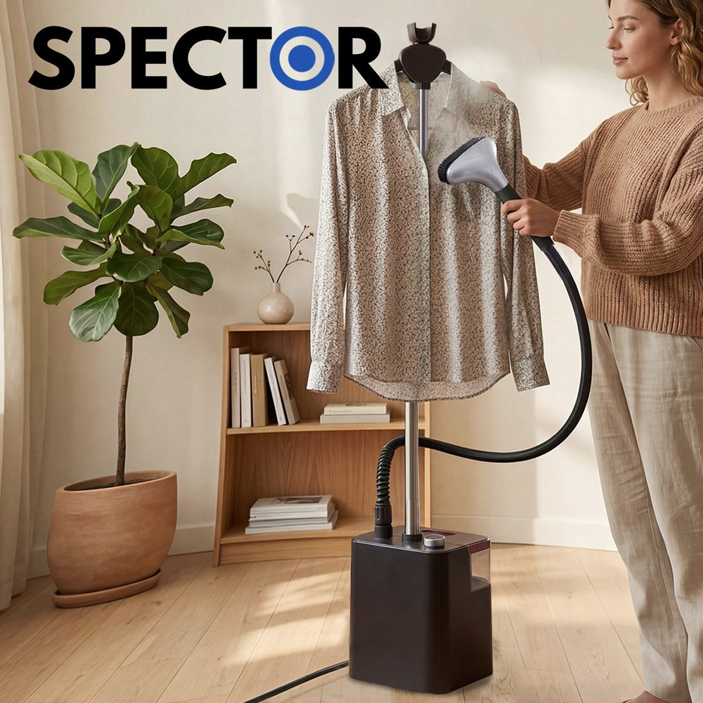 Spector SM2007-BK-UK Wrinkle Remover Standing Garment Steamer 2200W Image 8
