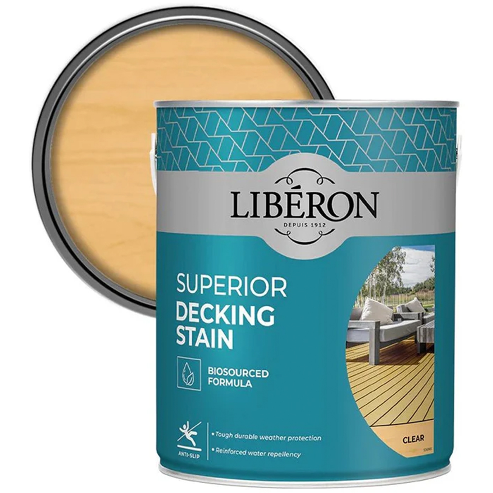 Liberon Superior Clear Decking Stain 2.5L Image 1