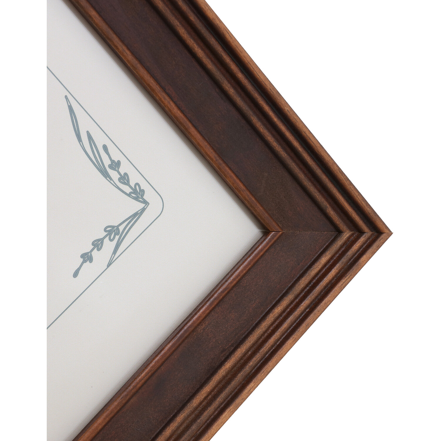 Haldon Wooden Frame Brown A4 Image 2