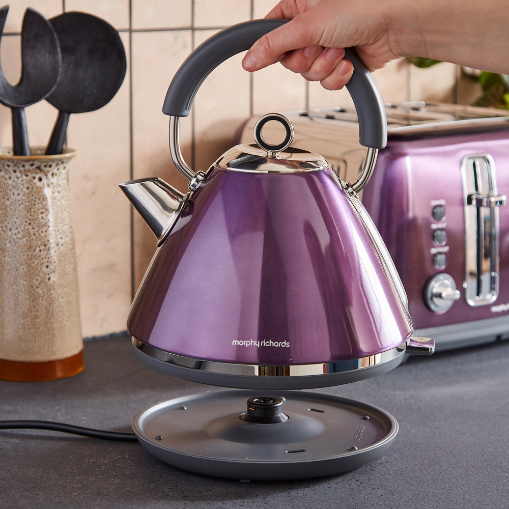 Morphy Richards Accents 102050 Purple 1.5L Pyramid Kettle 3000W Image 7