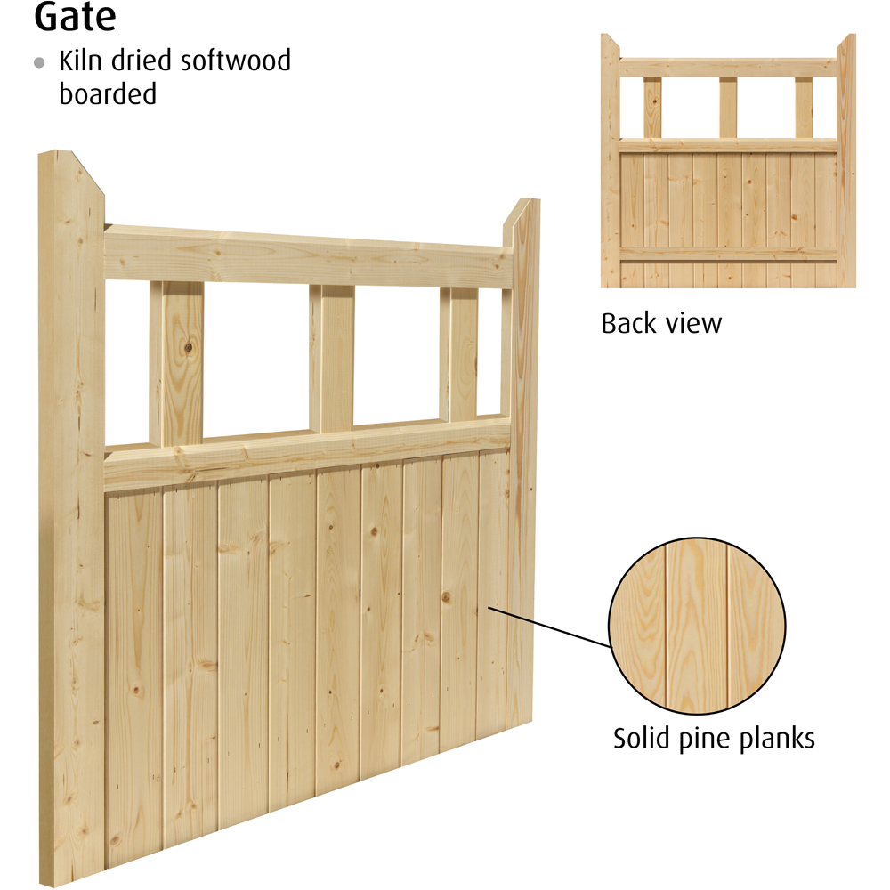 JB Kind Softwood Boarded Gate 915 x 1067mm Image 4