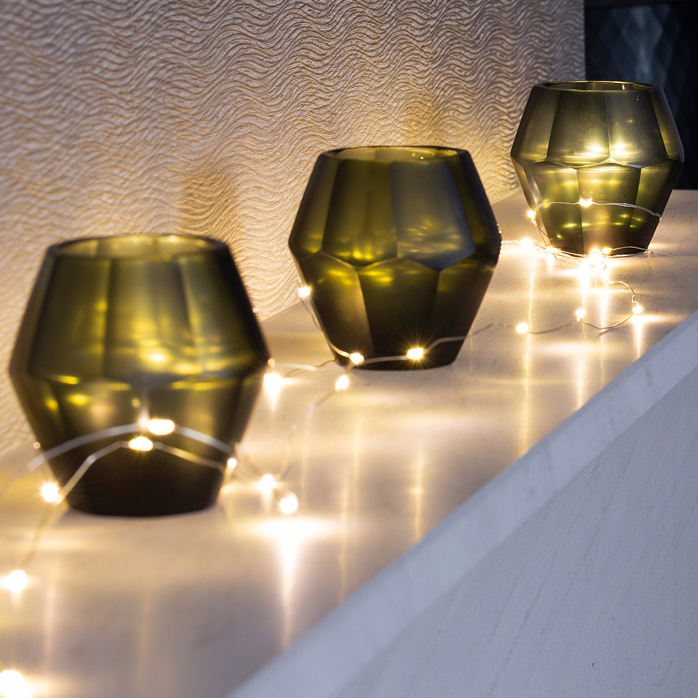 The Christmas Workshop 120 Warm White LED USB String Light Image 4