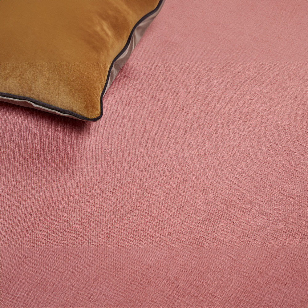 Hug Rug Coral Pink Plain Woven Rug 80 x 150cm Image 4