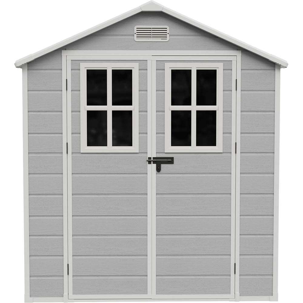 Living and Home 6 x 4ft Plastic Garden Storage Shed with Floor Image 2