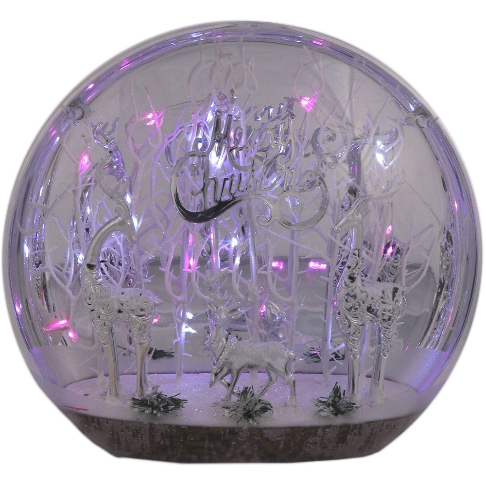 Midnight Fantasy LED Reindeer in Woods Christmas Scene Image 2