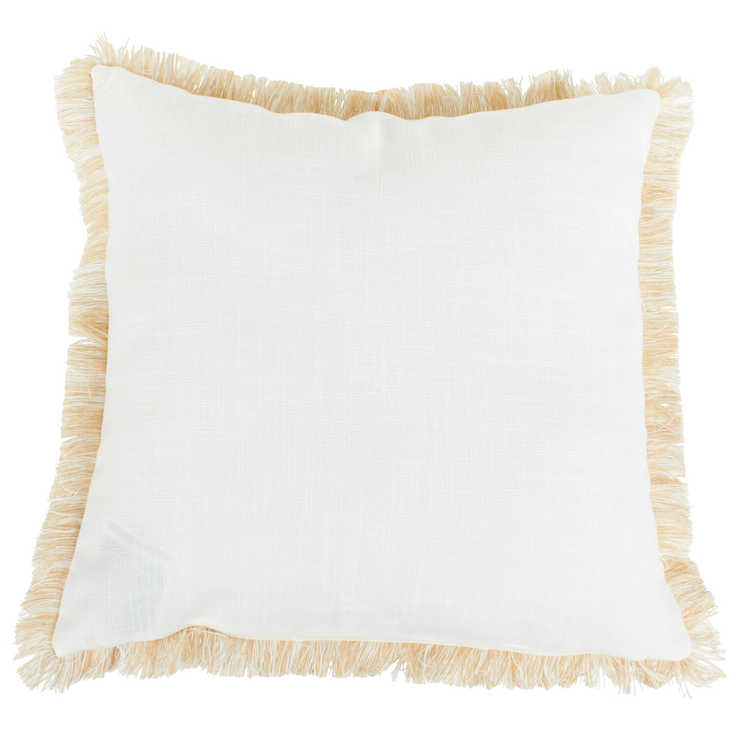 Crab Beaded Cushion - White and Gold Image 2