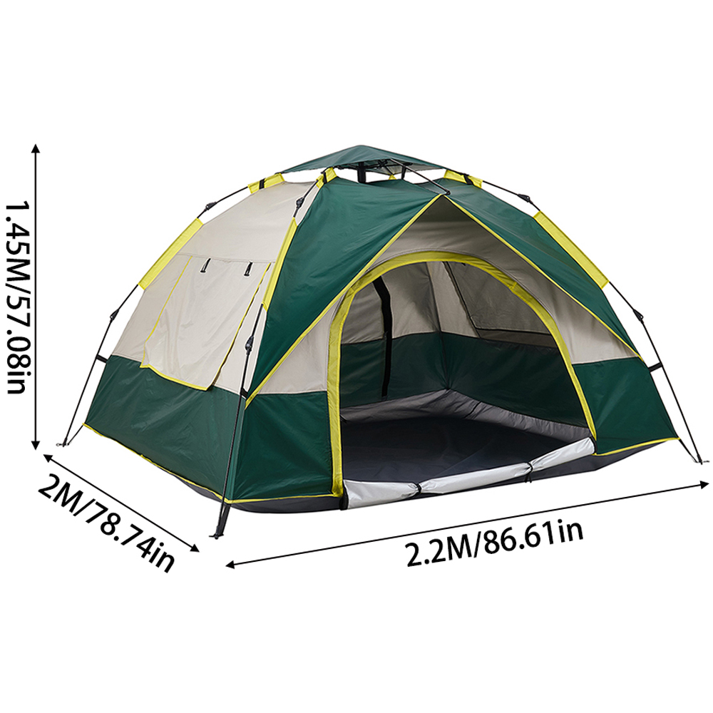 Living and Home UV Resistant Pop Up Camping Tent with Mesh Windows Image 6