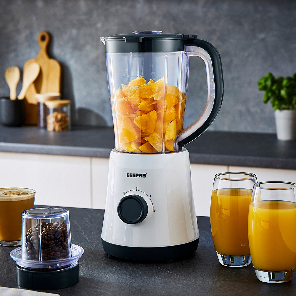 Geepas GSB44035UK-BK Black 1.5L 2-in-1 Food Jug Blender 500W Image 2