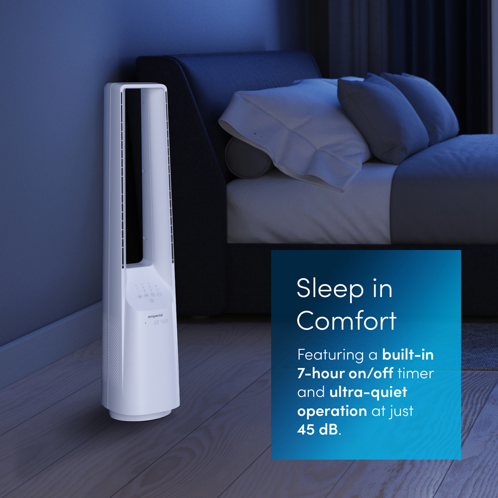 Emperial 40 inch Bladeless Tower Fan with Remote Control Image 6