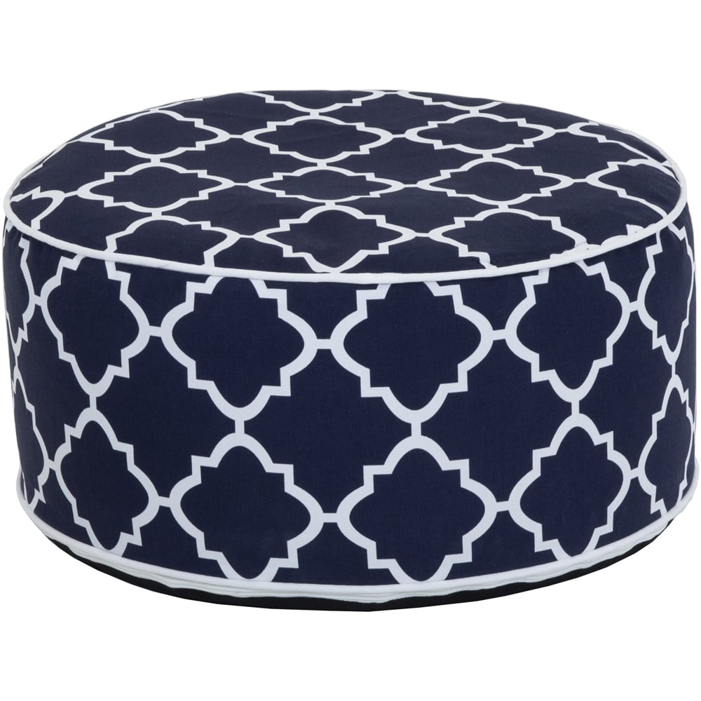 Charles Bentley Outdoor Inflatable Foot Stool Navy Blue Image 2