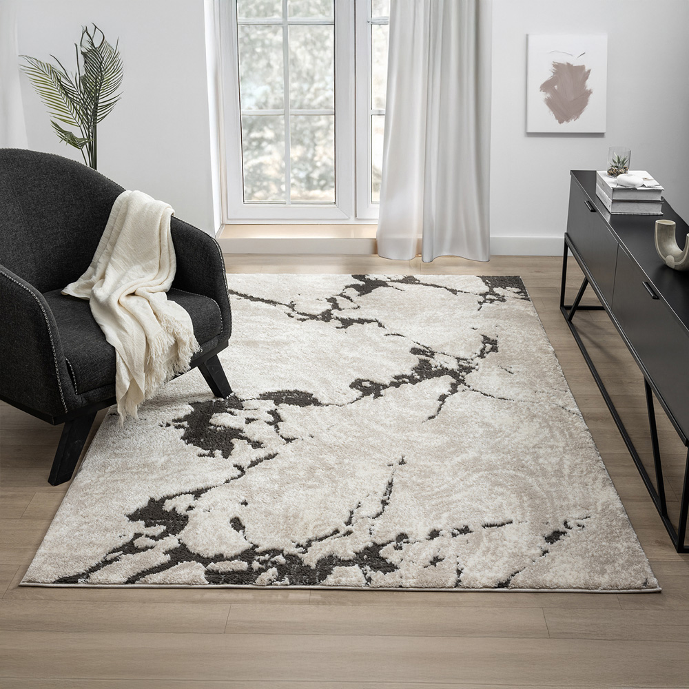 Desire Rugs Eleanor Mocha Abstract Embossed Rug 160 x 230cm Image 5