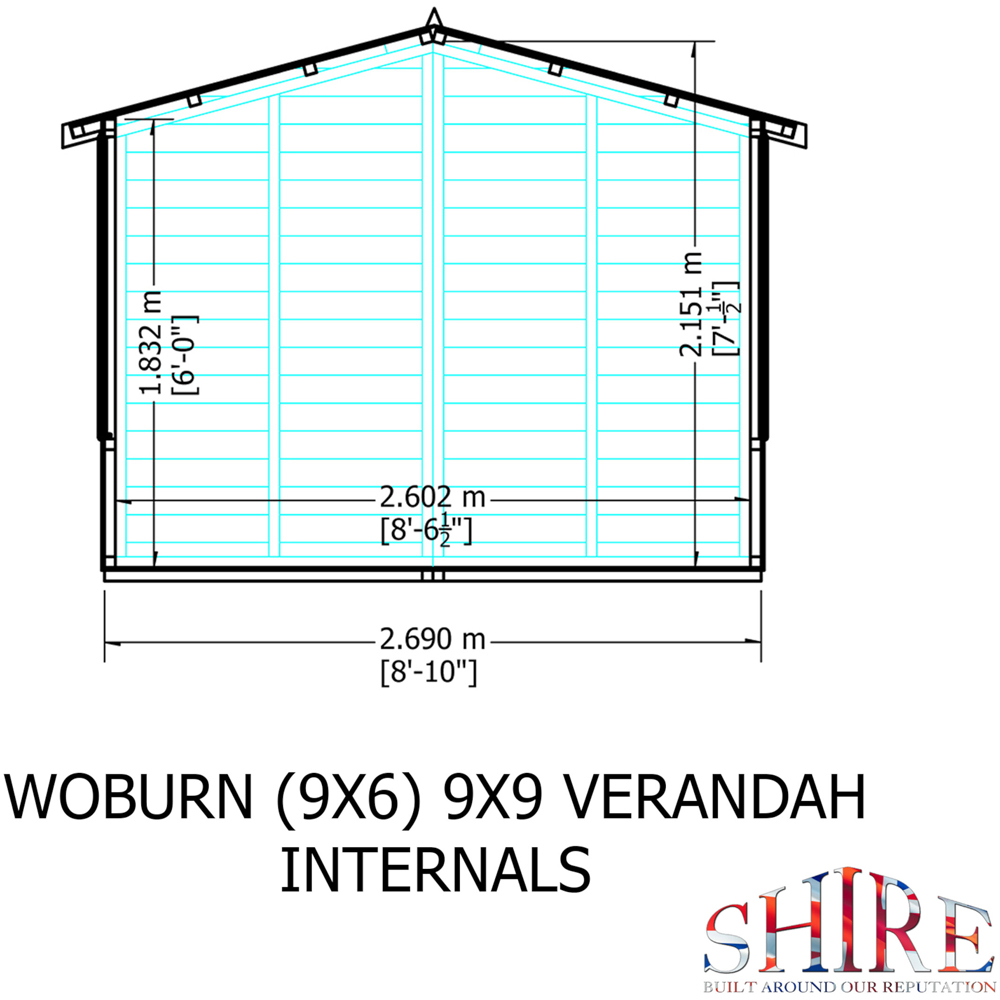 Shire Woburn 9 x 9ft Shiplap Garden Shed Image 8