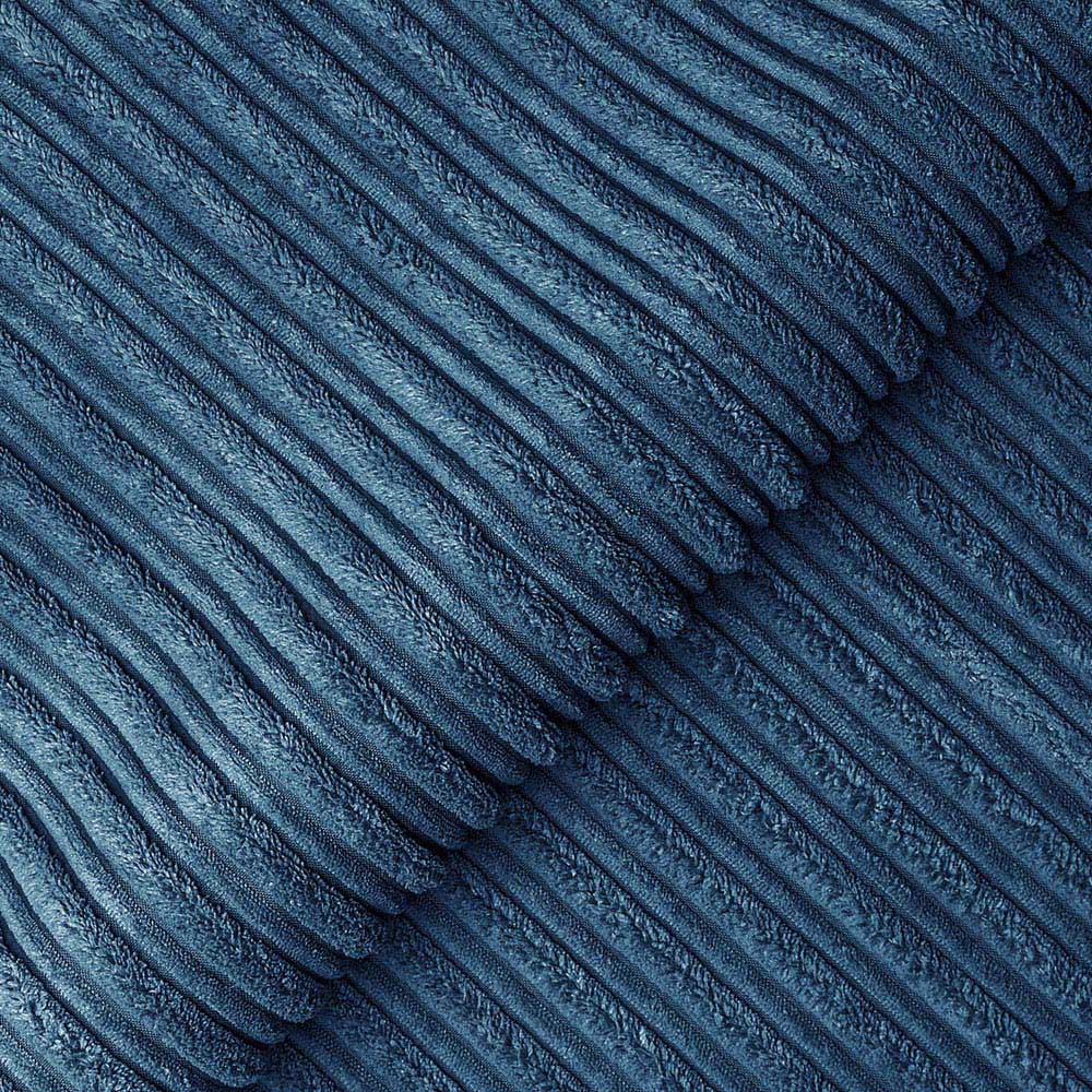 Luxor 4 Seater Marine Blue Jumbo Cord Scatter Back Sofa Image 5