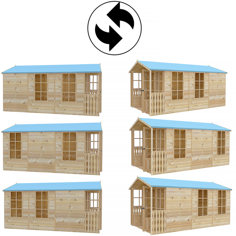 Shire Delmora 8 x 14ft Double Door Traditional Summerhouse Image 5