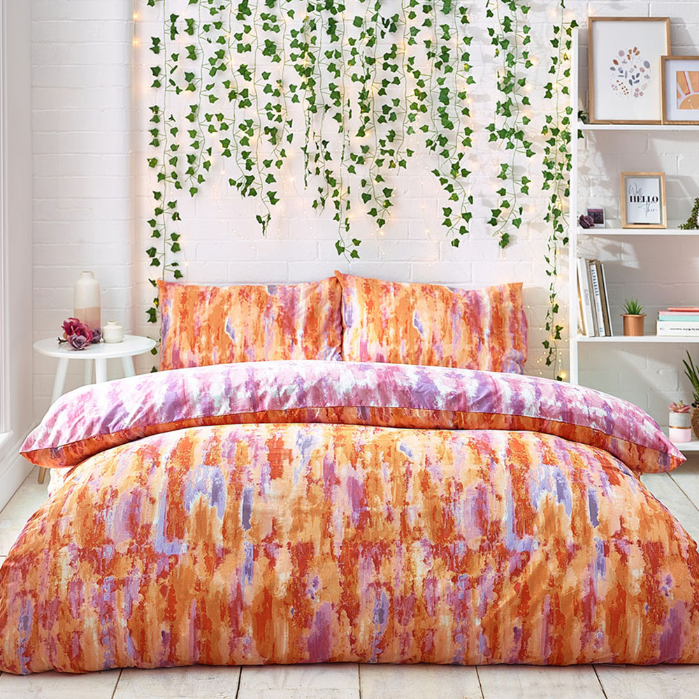 Style Lab Tie Dye Single Multi Abstract Duvet Cover Set Image 1