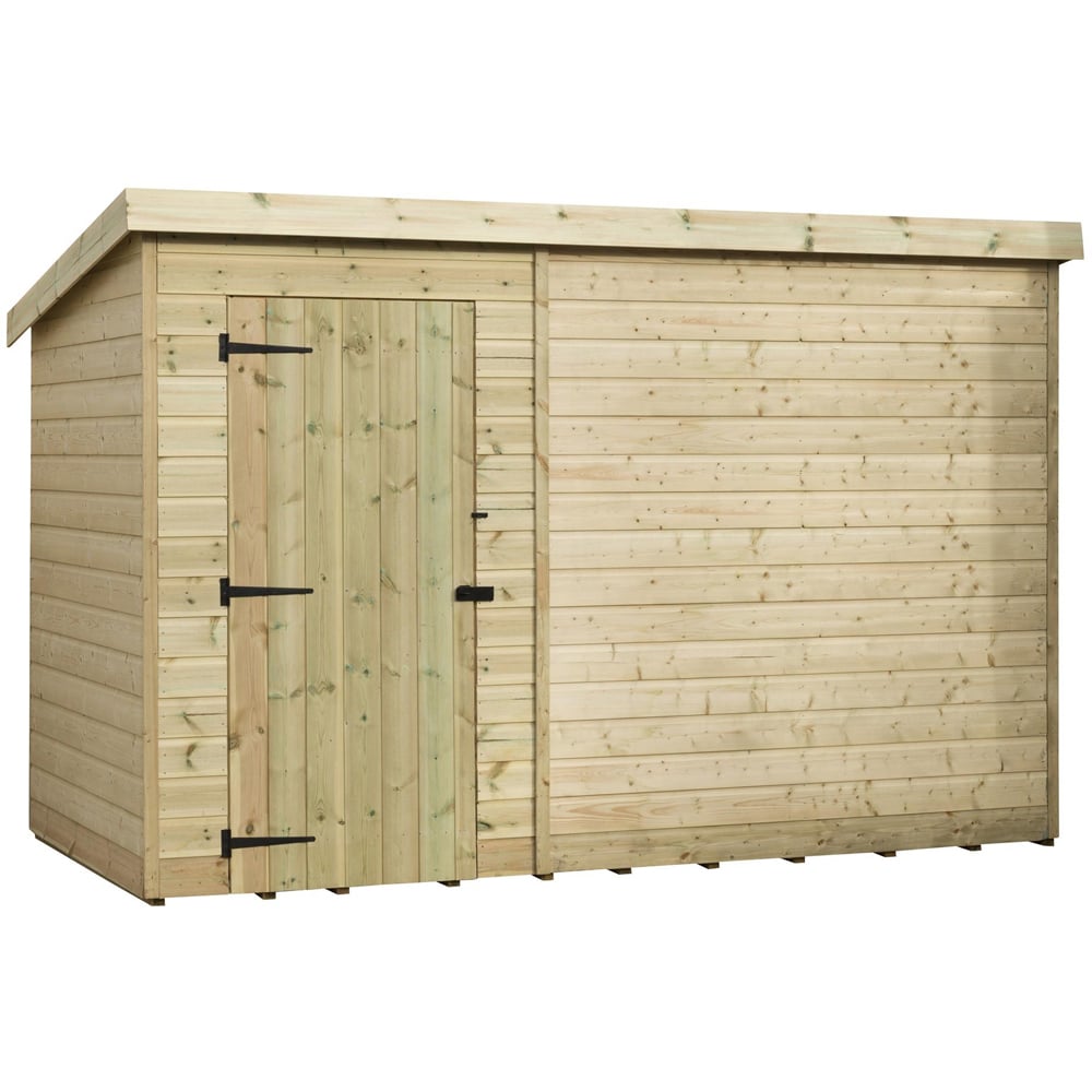 Empire Sheds 1000 9 x 6ft Left Door Tongue and Groove Pent Garden Shed Image 1