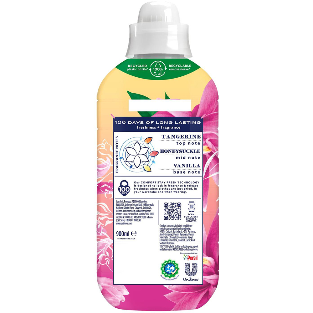 Comfort Creations Honeysuckle and Sandalwood Fabric Conditioner 30 Washes 900ml 8 Pack Image 3