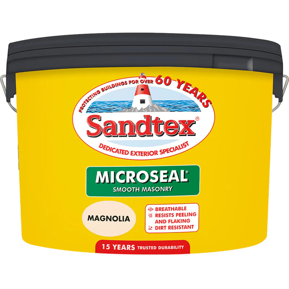Sandtex Retail Magnolia Microseal Masonry Paint 7.5L Image 2