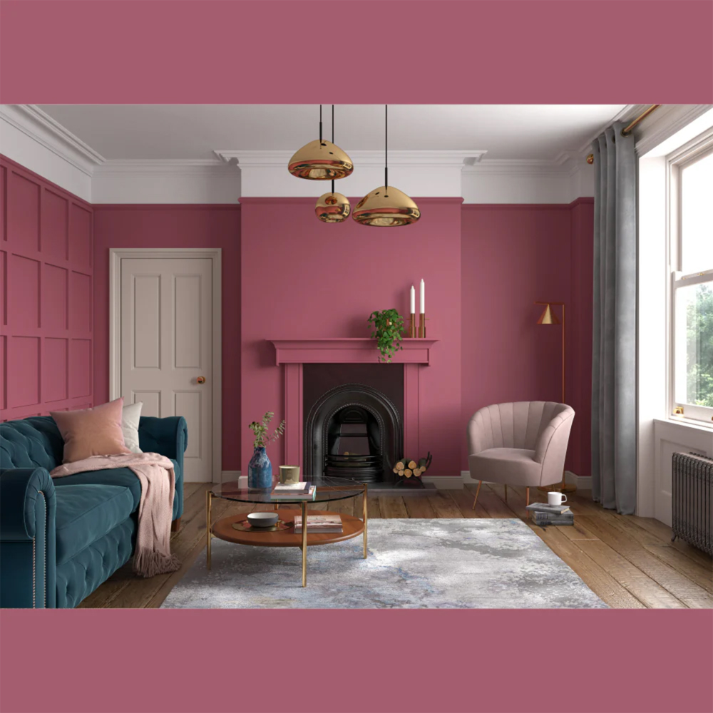 Dulux Heritage Walls and Ceilings Fitzrovia Red Velvet Matt Emulsion Paint 5L Image 4