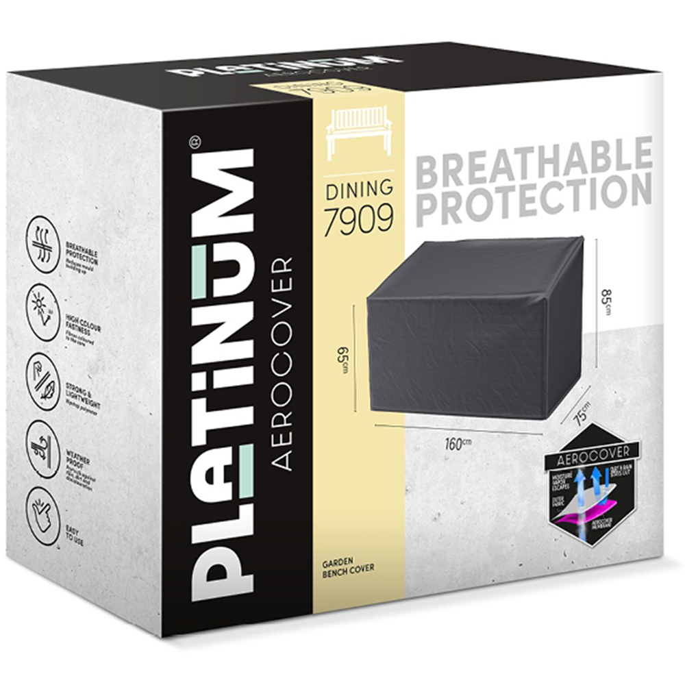 Platinum AeroCover Waterproof Garden Bench Cover 85 x 160 x 75cm Image 2