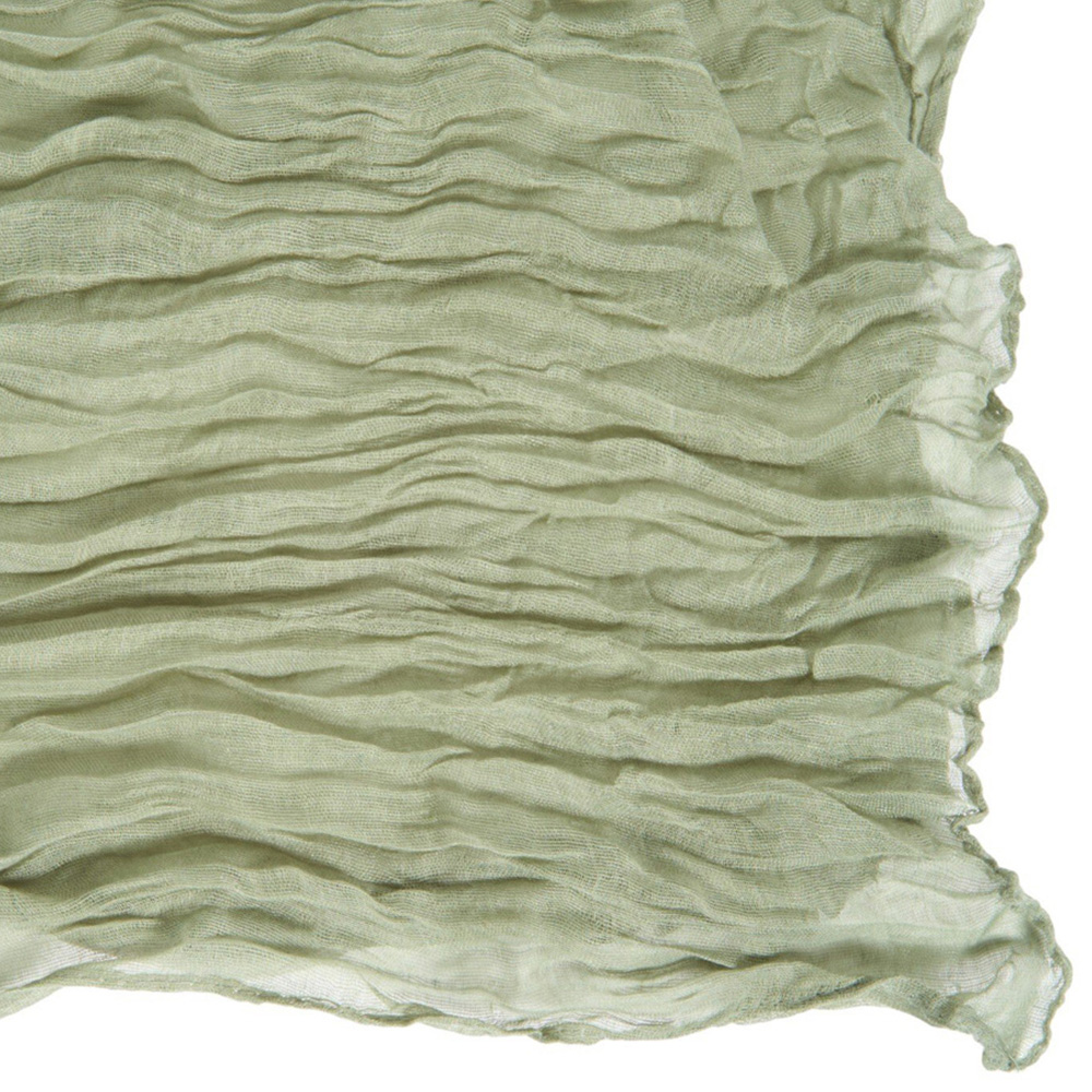 Crinkle Table Runner Green Image 4