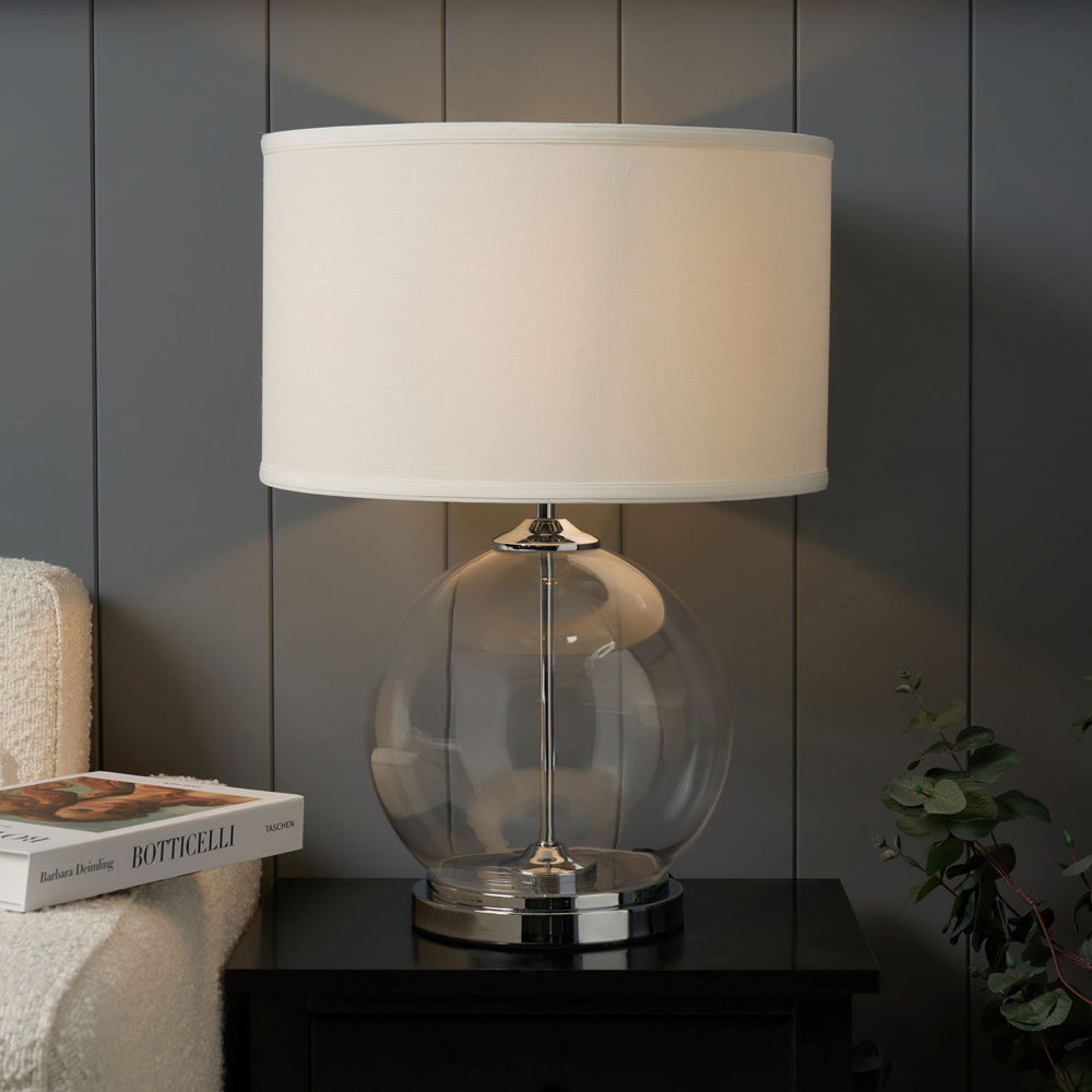 Inlight Sphere Clear Glass Large Table Lamp Image 5