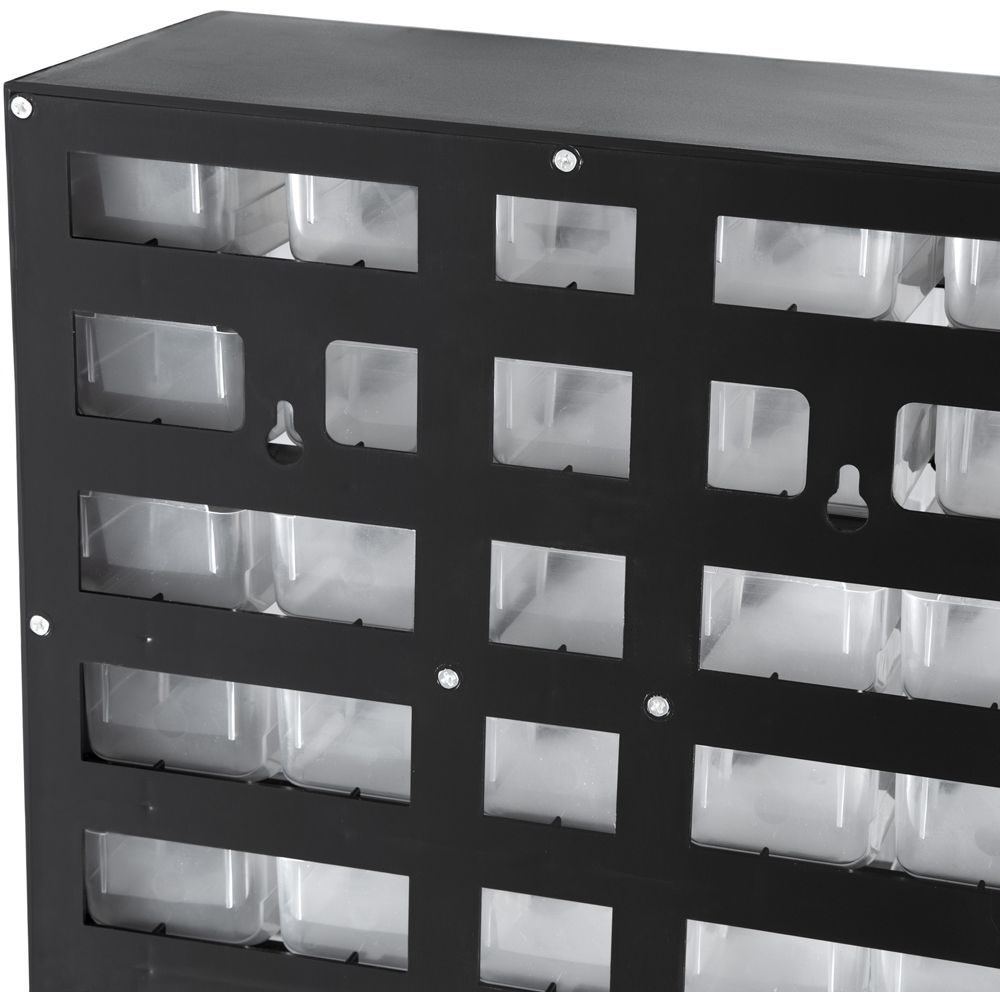 tectake 41 Drawer Plastic Wall Mounted Storage Bin Image 7