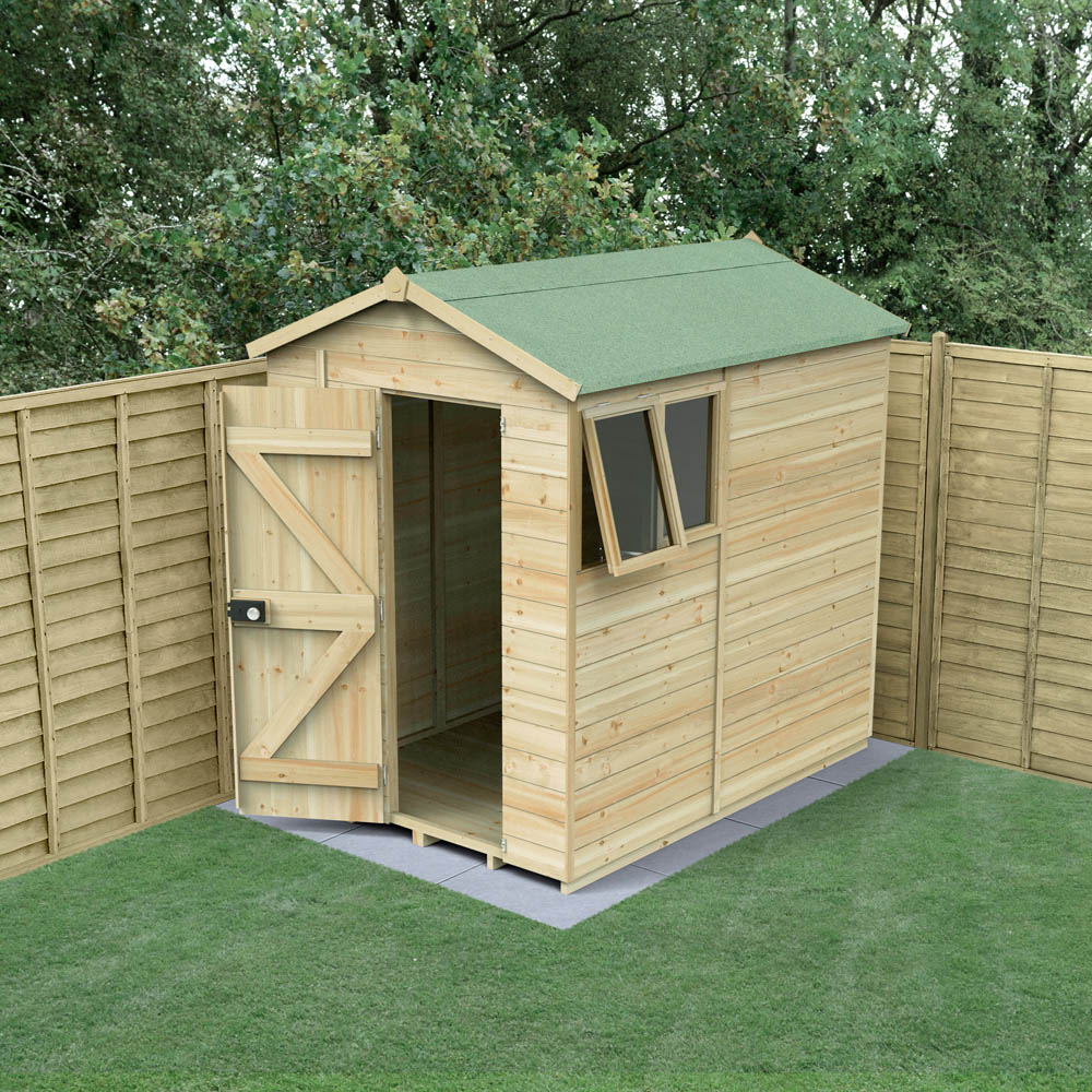 Forest Garden Timberdale 5 x 7ft Single Opening Apex Shed Image 2