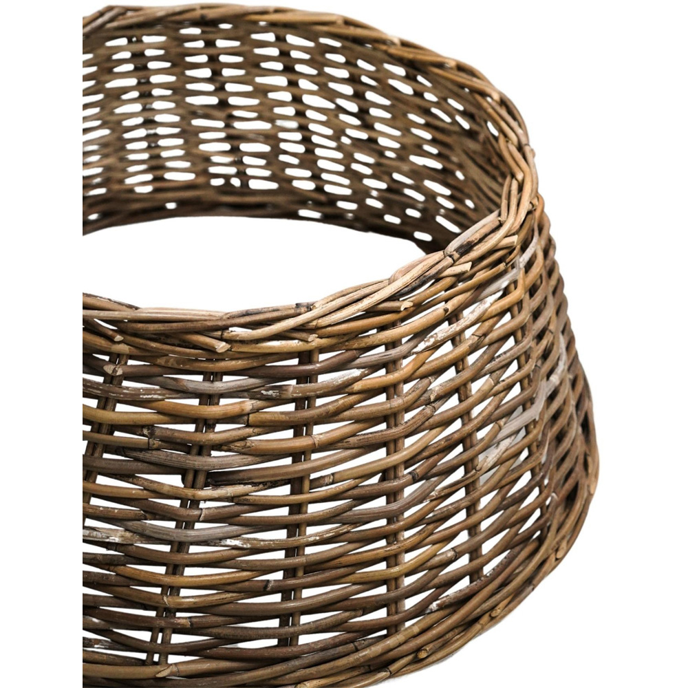 Ivyline Wicker Natural Round Christmas Tree Skirt 60cm Image 3