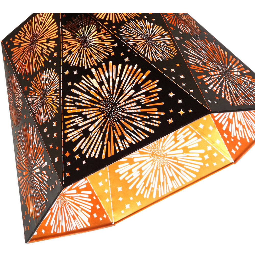 Happy Homewares Matte Black Hexagonal Pendant Lamp Shade Image 5