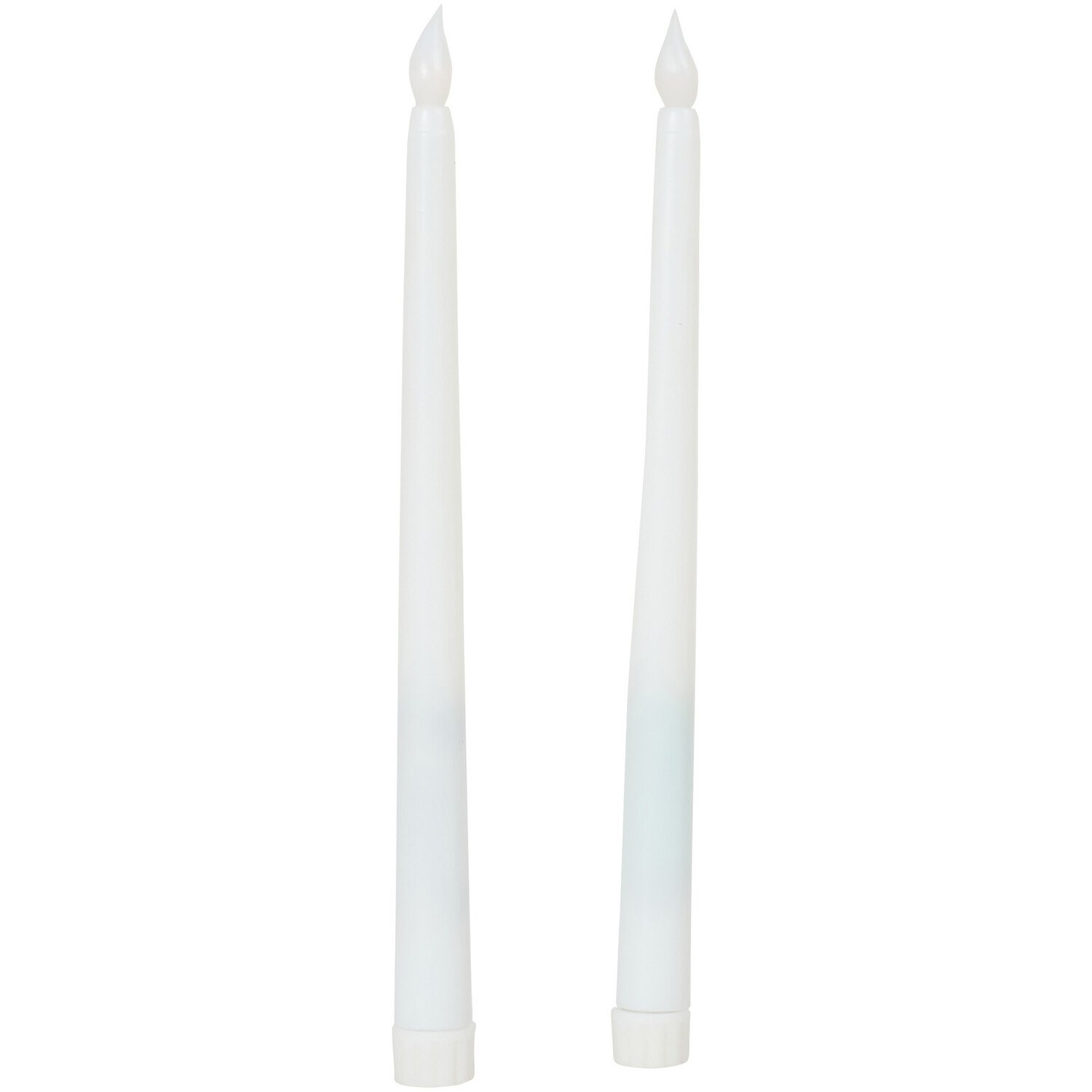 Jonas & James Set of 2 LED Taper Candles - White Image 3