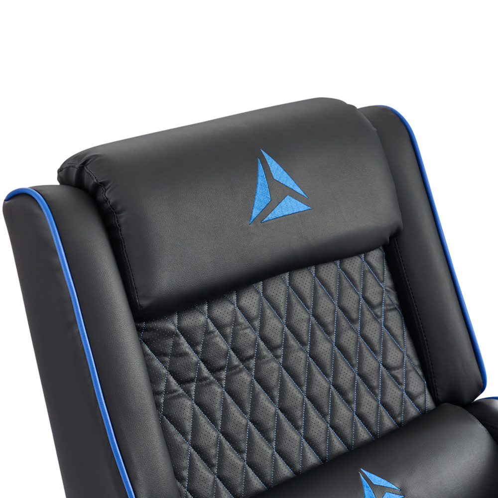 Home Detail Cougar Black and Blue Manual Gaming Recliner Chair Image 4