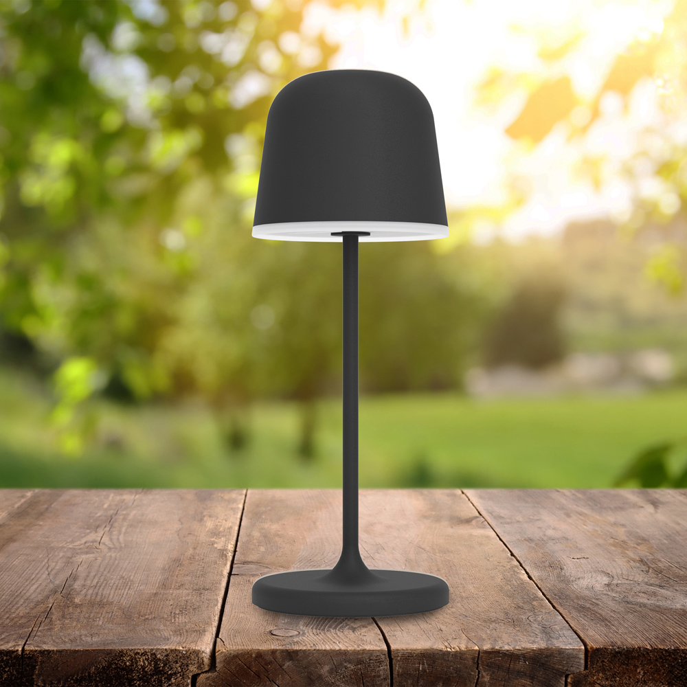 EGLO Mannera-S LED Black Portable Table Light Image 2