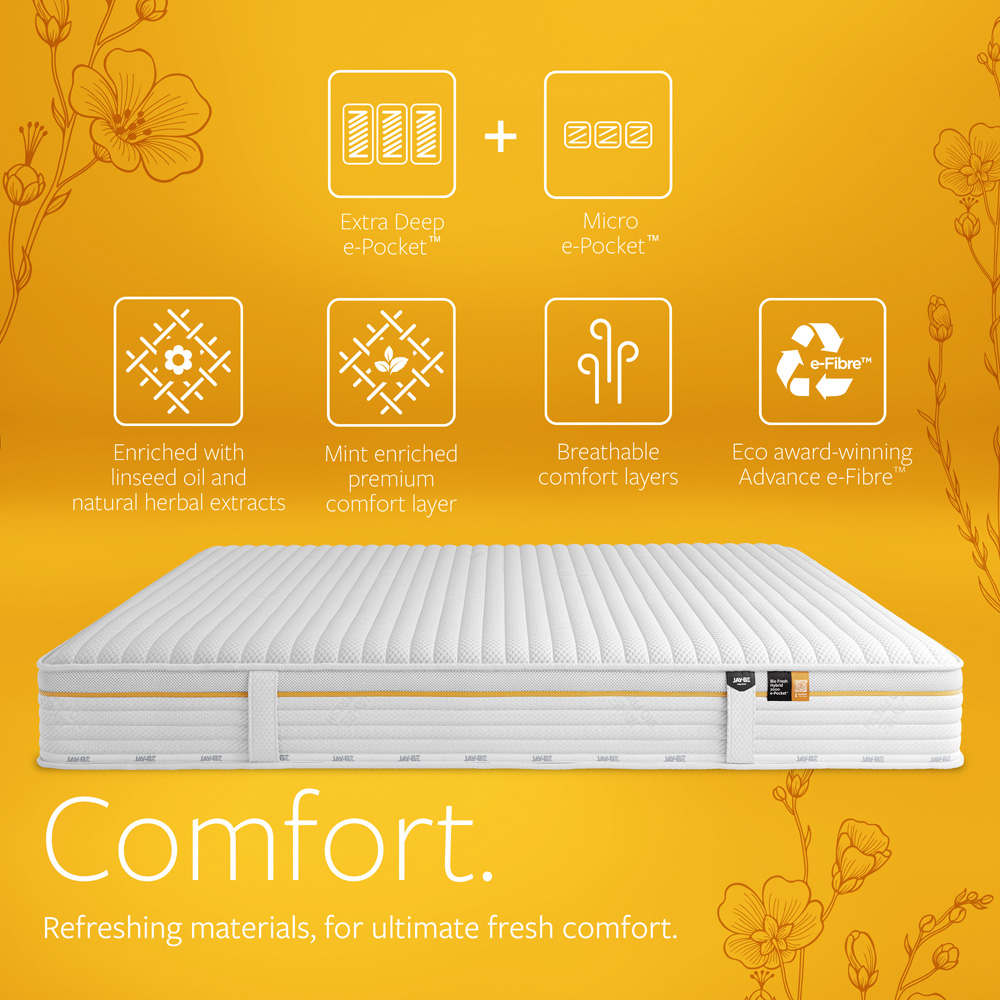 Jay-Be Bio Fresh King Size Hybrid 2000 e-Pocket Eco-Friendly Mattress Image 7