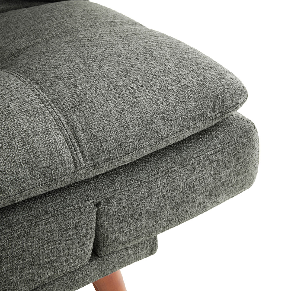 Home Detail Duncan 2 Seater Grey Fabric Sofa Bed | Homebase