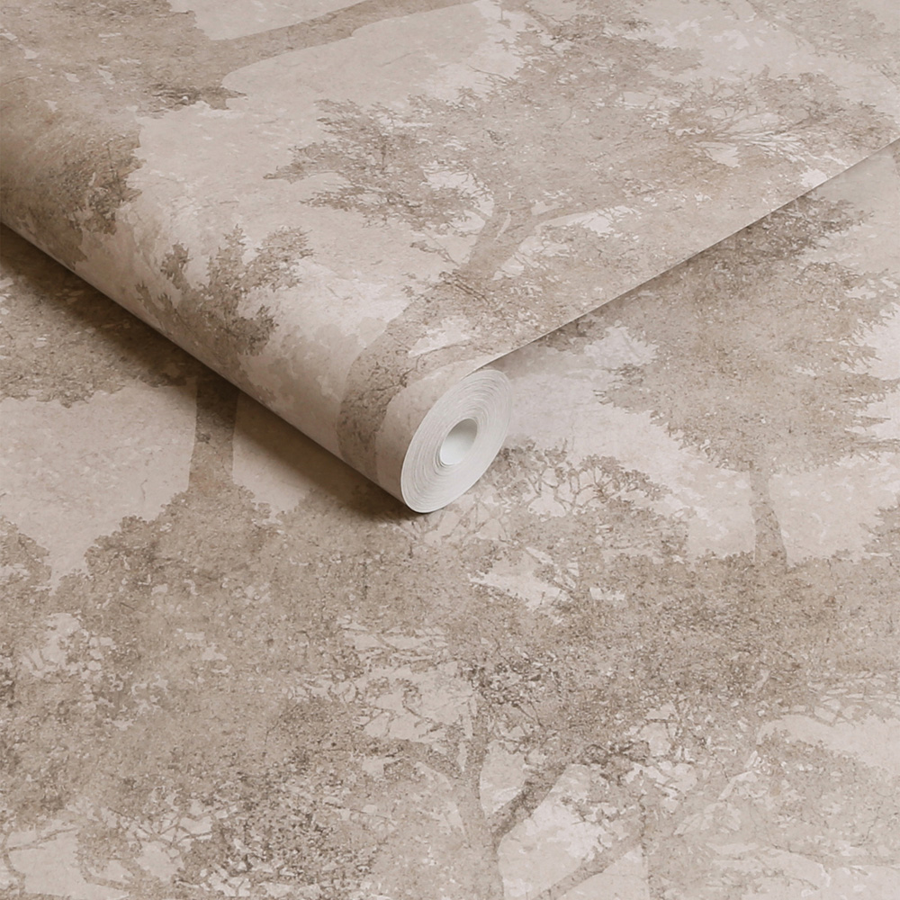 Next Trailing Trees Neutral Beige Wallpaper Image 2