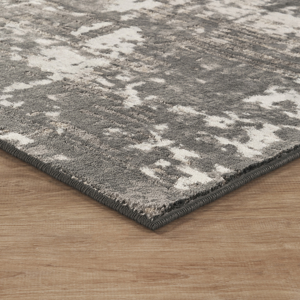 Mayfair Living Room Area Rug Metallic Sheen Contemporary Modern Abstract Design - Grey 120cm x 170cm Image 5