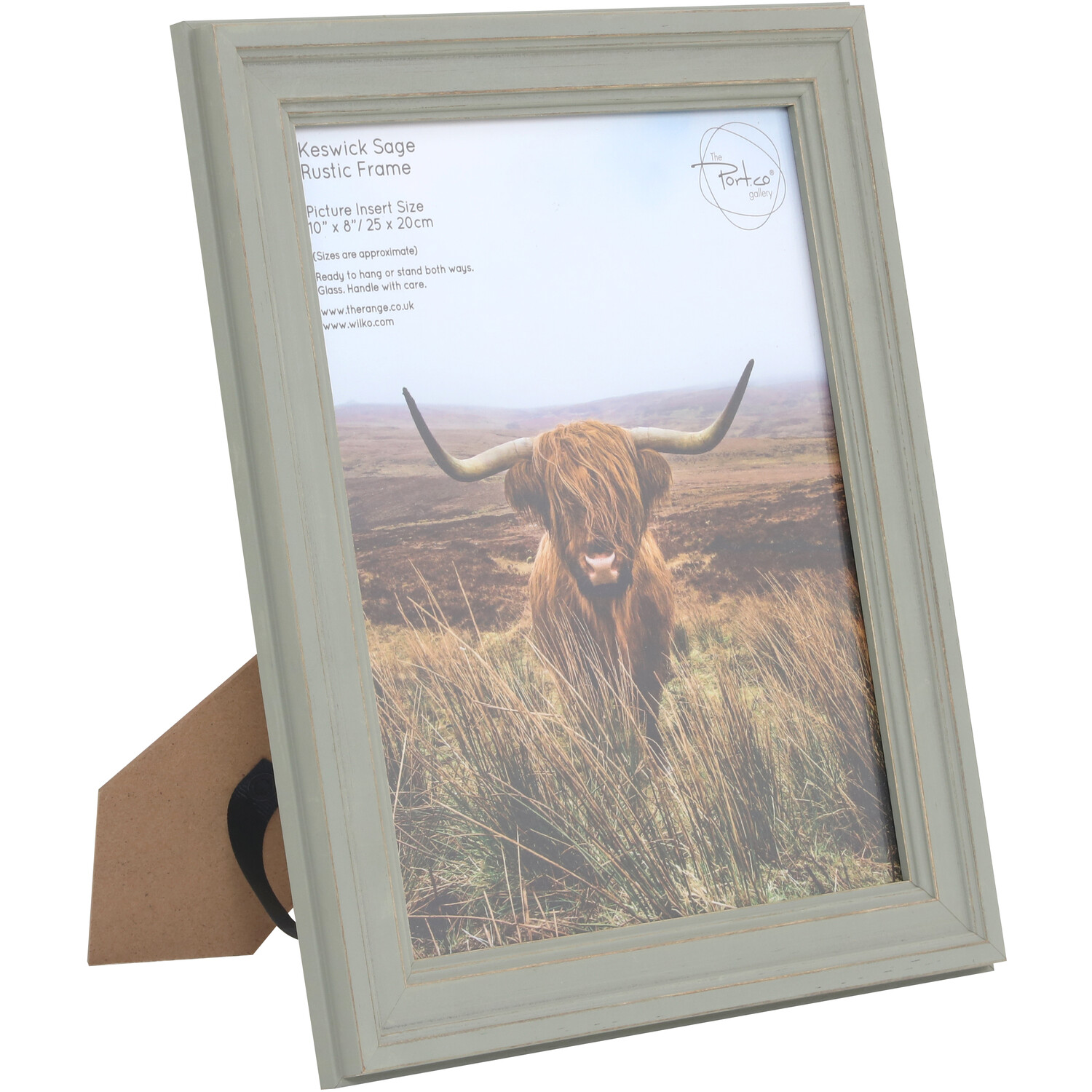Keswick Sage Rustic Frame - Sage / 10x8in Image 2