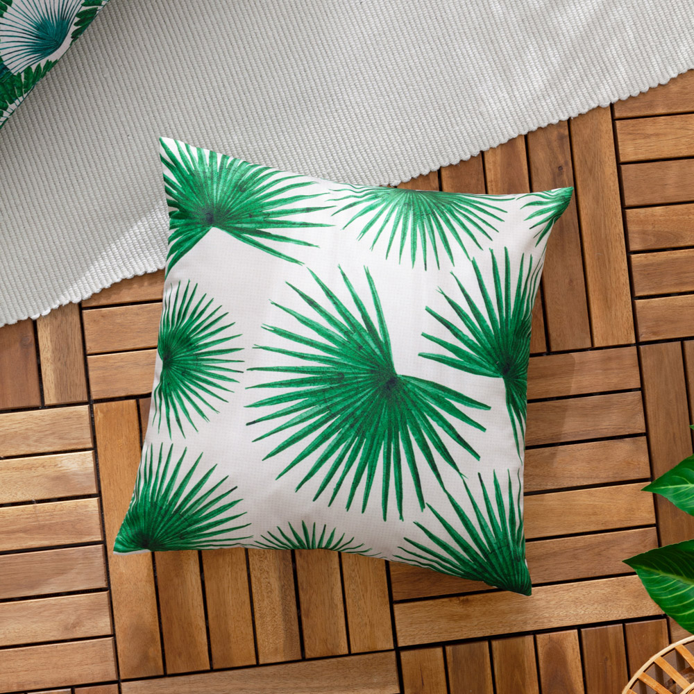 furn. Agave Green Tropical Polyester Filled Outdoor Cushion 45 x 45cm Image 2