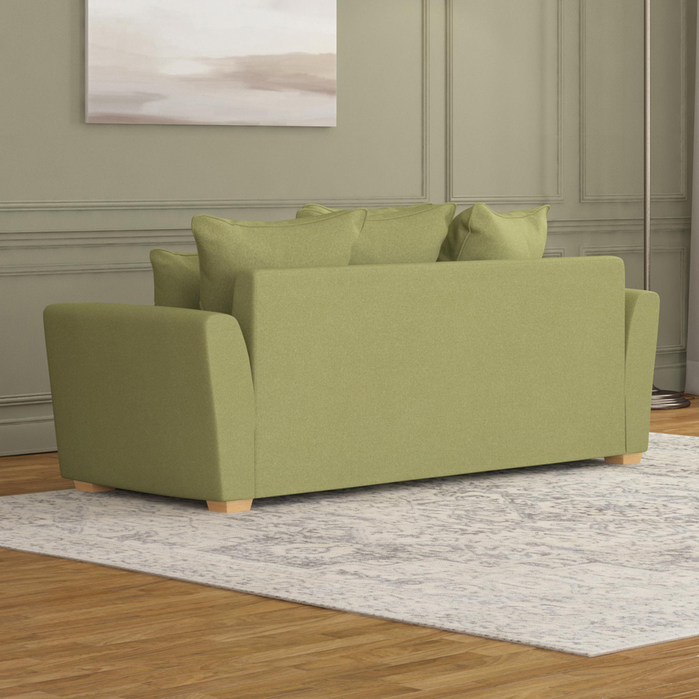 Wendleberry 3 Seater Olive Venice Scatter Back Sofa Image 6
