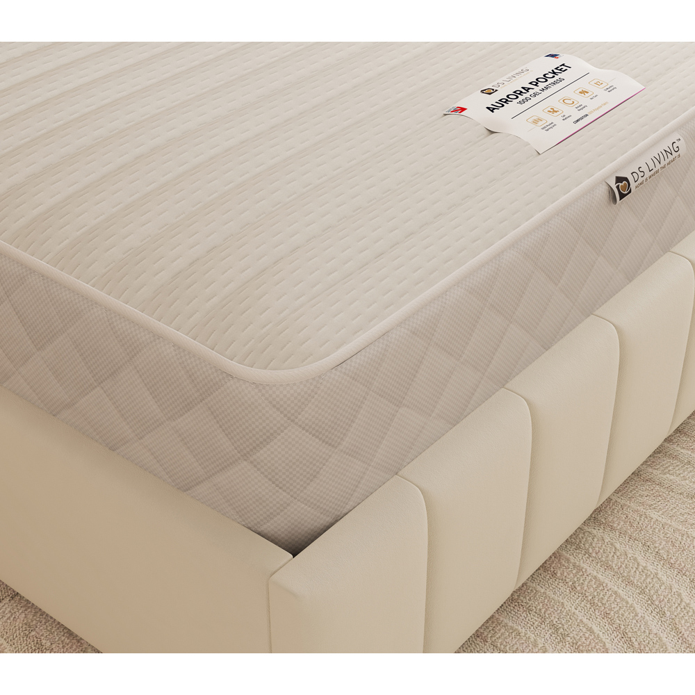 DS Living Aurora Sanctuary Double Gel Enhanced 1000 Pocket Sprung Hybrid Mattress Image 3