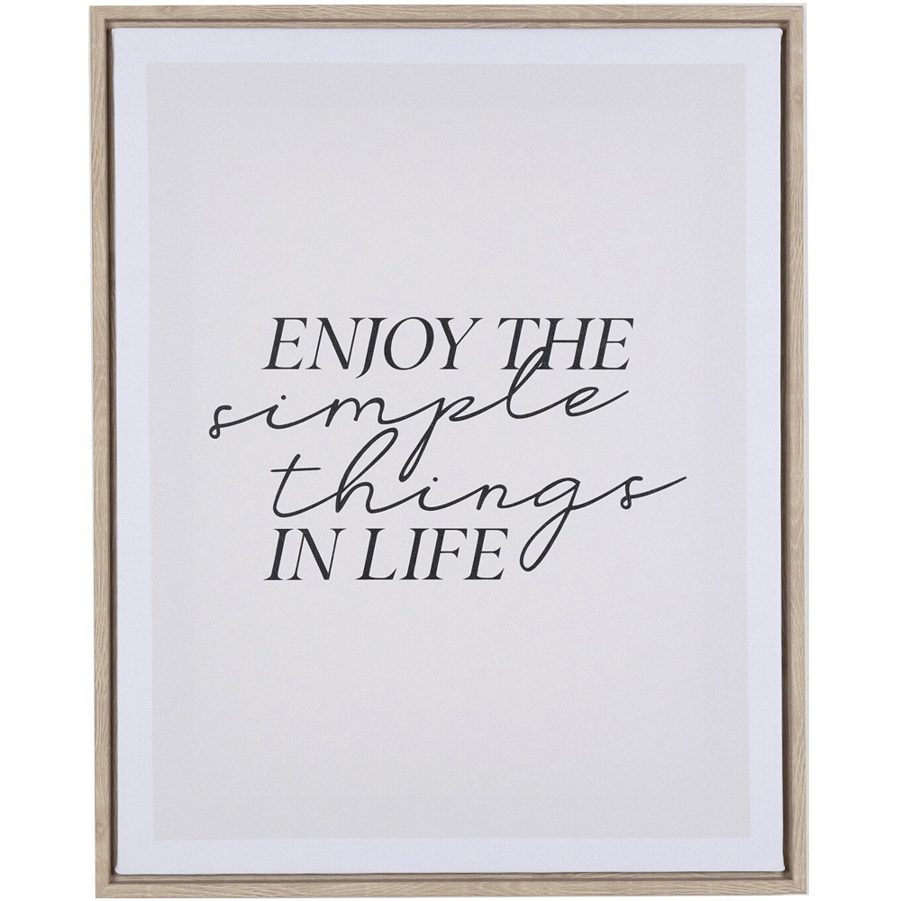 Single Neutral Simple Affirmation Canvas 50 x 40cm in Assorted styles Image 2