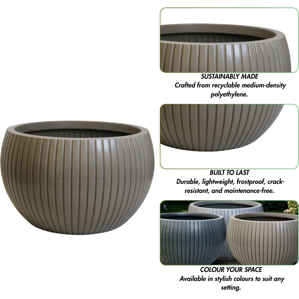 Trifibre Windsor Clay Roto Moulded Planter 50 x 83cm Image 6